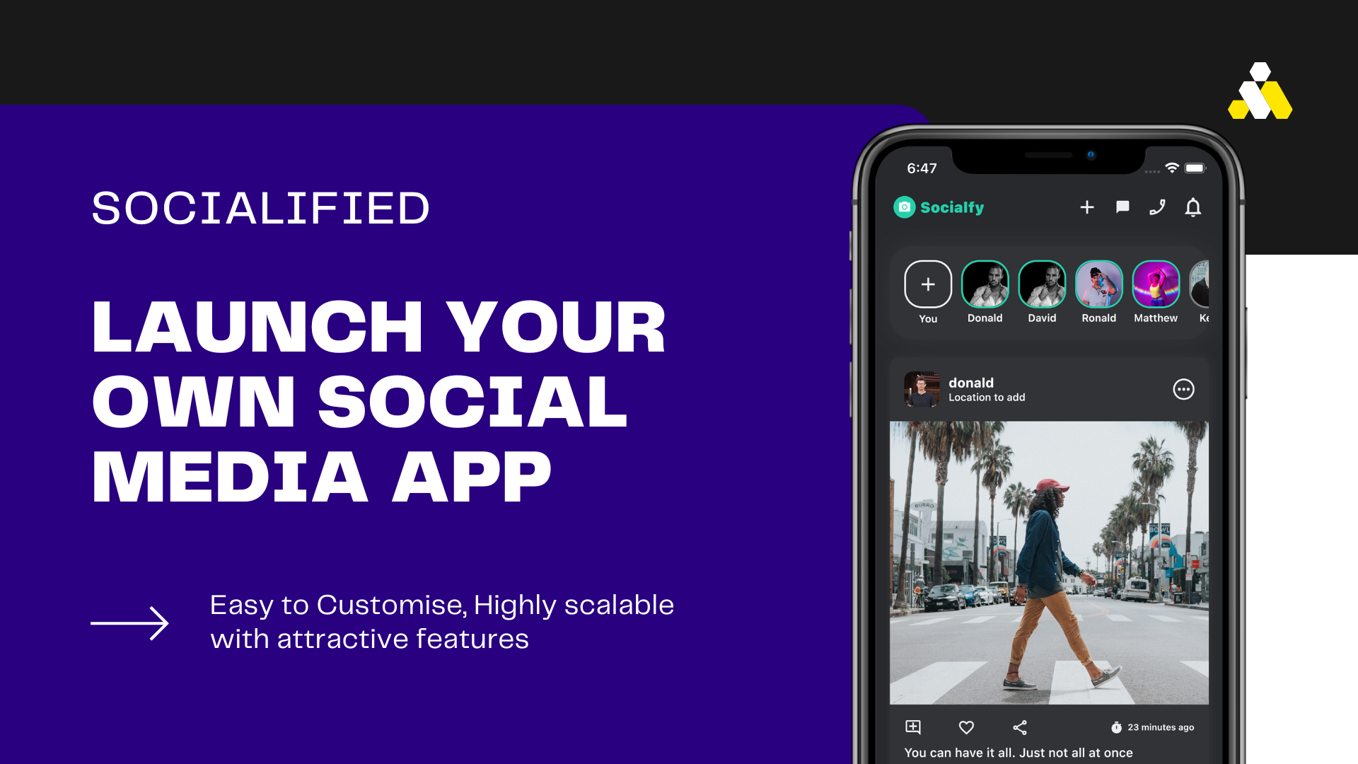 SayHi Social- (Timeline, chat, Live,Instagram,Reels,Facebook,Twitter,Threads, TikTok),